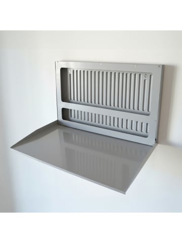 Smarto Metallico Kinder-Klappschreibtisch in Grau - (B)60 x (H)40 x (T)4 cm