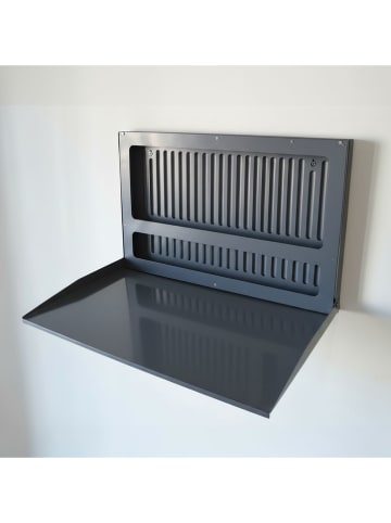 Smarto Metallico Kinderklapbureau antraciet - (B)60 x (H)40 x (D)4 cm