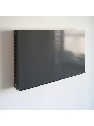 Smarto Metallico Monitorklapbureau antraciet - (B)68 x (H)43 x (D)8 cm