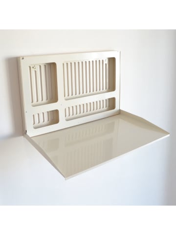 Smarto Metallico Składane biurko w kolorze kremowym pod laptop - 68 x 43 x 4 cm