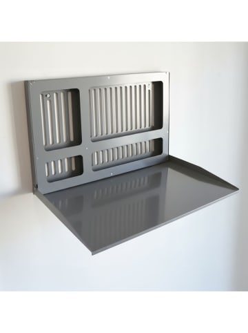 Smarto Metallico Laptop-Klappschreibtisch in Grau - (B)68 x (H)43 x (T)4 cm