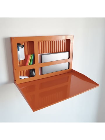 Smarto Metallico Laptopklapbureau oranje - (B)68 x (H)43 x (D)4 cm