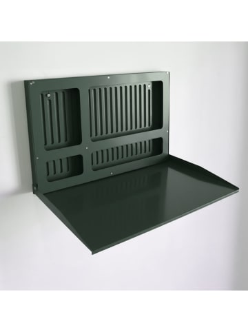 Smarto Metallico Składane biurko w kolorze zielonym pod laptop - 68 x 43 x 4 cm