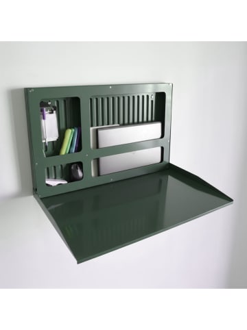 Smarto Metallico Laptop-Klappschreibtisch in Grün - (B)68 x (H)43 x (T)4 cm