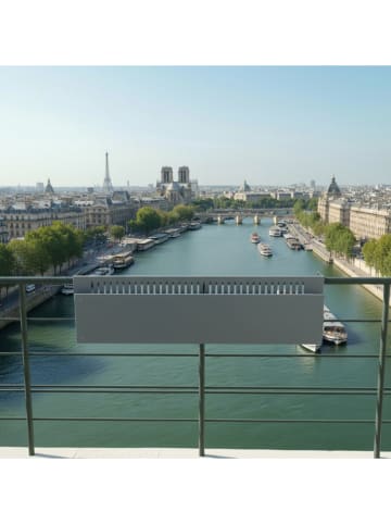 Smarto Metallico Balkonklaptafel grijs - (L)31 x (B)120 cm