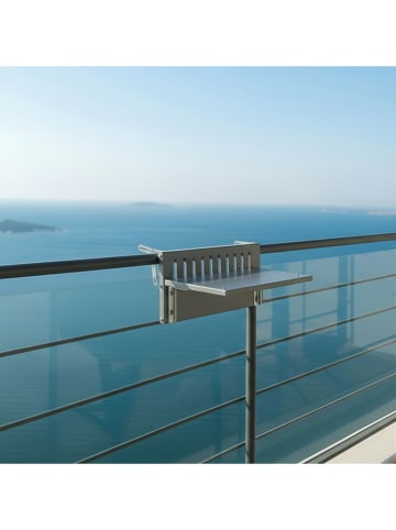Smarto Metallico Balkon-Klapptisch in Grau - (L)31 x (B)50 cm