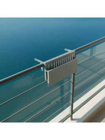 Smarto Metallico Balkon-Klapptisch in Grau - (L)31 x (B)50 cm