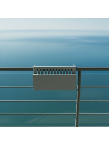 Smarto Metallico Balkon-Klapptisch in Grau - (L)31 x (B)50 cm