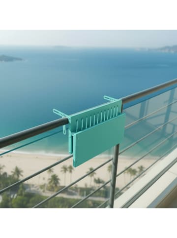 Smarto Metallico Balkon-Klapptisch in Türkis - (L)31 x (B)50 cm