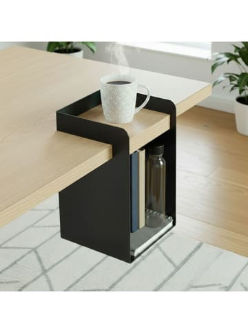 Smarto Metallico Półka stołowa w kolorze czarnym - 20 x 36 x 20 cm