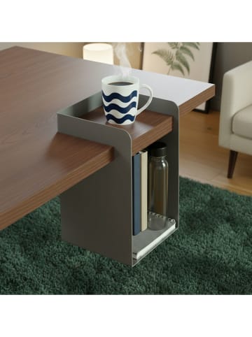 Smarto Metallico Tisch-Aufbewahrungselement in Grau - (B)20 x (H)36 x (T)20 cm