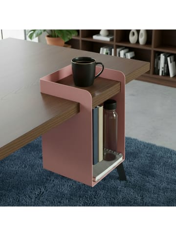 Smarto Metallico Półka stołowa w kolorze jasnoróżowym - 20 x 36 x 20 cm