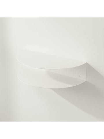 Smarto Metallico Regał ścienny w kolorze białym - 35 x 12 x 12 cm