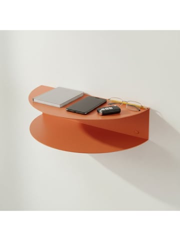 Smarto Metallico Regał ścienny w kolorze pomarańczowym - 35 x 12 x 12 cm