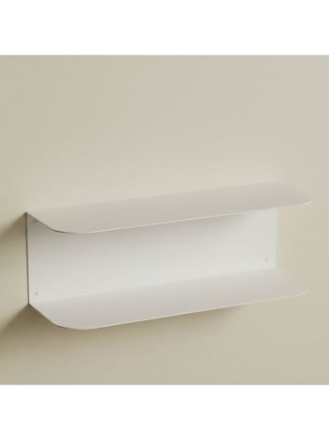Smarto Metallico Wandregal in Weiß - (B)35 x (H)12 x (T)12 cm