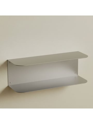 Smarto Metallico Regał ścienny w kolorze szarym - 35 x 12 x 12 cm
