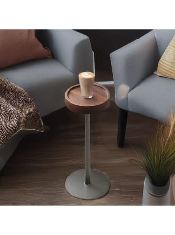 Smarto Metallico Beistelltisch in Braun/ Grau - (H)65 x Ø 16 cm