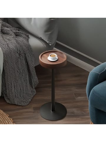 Smarto Metallico Bijzettafel bruin/zwart - (H)65 x Ø 16 cm