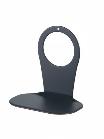 Smarto Metallico Stopcontact mobiele telefoonhouder zwart - (B)12 x (H)12 x (D)8 cm