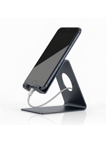 Smarto Metallico Uchwyt w kolorze antracytowym na telefon - 6 x 12 x 10 cm