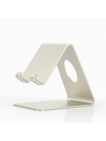 Smarto Metallico Mobiele telefoonhouder crème - (B)6 x (H)12 x (D)10 cm