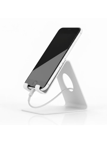 Smarto Metallico Mobiele telefoonhouder wit - (B)6 x (H)12 x (D)10 cm