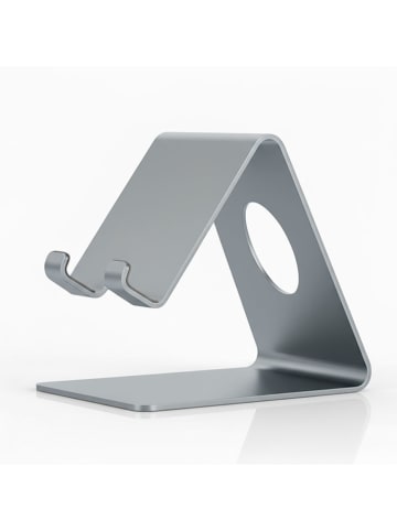 Smarto Metallico Handyhalter in Silber - (B)6 x (H)12 x (T)10 cm