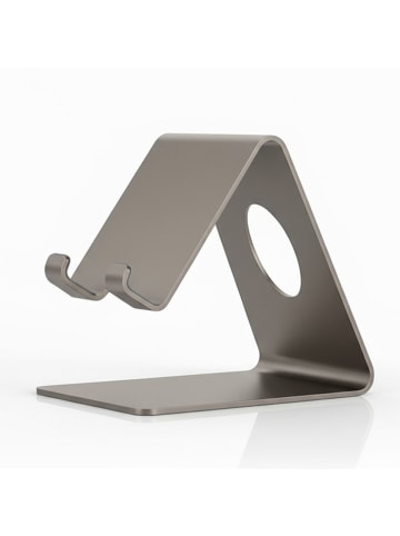 Smarto Metallico Mobiele telefoonhouder beige - (B)6 x (H)12 x (D)10 cm