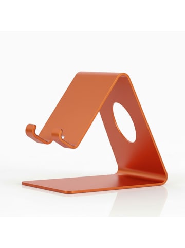 Smarto Metallico Handyhalter in Orange - (B)6 x (H)12 x (T)10 cm