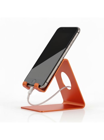 Smarto Metallico Mobiele telefoonhouder oranje - (B)6 x (H)12 x (D)10 cm