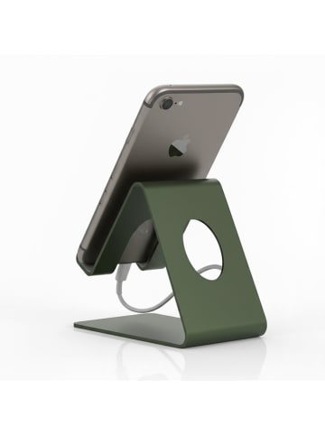 Smarto Metallico Uchwyt w kolorze zielonym na telefon - 6 x 12 x 10 cm