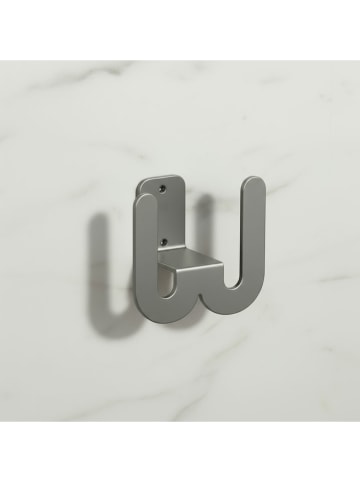 Smarto Metallico Hausschuhhalter in Grau - (B)8 x (H)8 x (T)5 cm