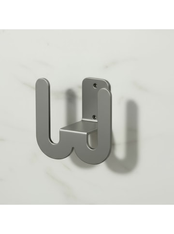 Smarto Metallico Pantoffelhouder grijs - (B)8 x (H)8 x (D)5 cm