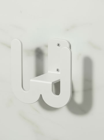 Smarto Metallico Hausschuhhalter in Weiß - (B)8 x (H)8 x (T)5 cm