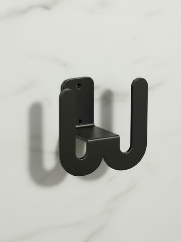 Smarto Metallico Hausschuhhalter in Schwarz - (B)8 x (H)8 x (T)5 cm