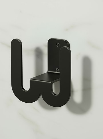 Smarto Metallico Hausschuhhalter in Schwarz - (B)8 x (H)8 x (T)5 cm