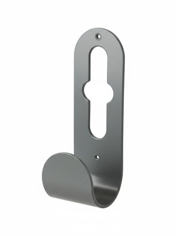 Smarto Metallico Uchwyt w kolorze szarym na wąż ogrodowy - 8 x 25 x 10 cm