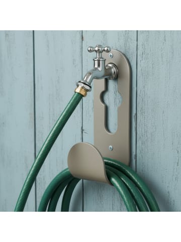 Smarto Metallico Schlauchhalter in Beige - (B)8 x (H)25 x (T)10 cm