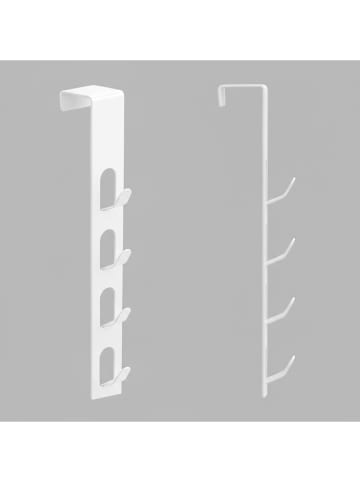 Smarto Metallico Deurhaaklijst wit - (B)4,5 x (H)25 x (D)4,5 cm