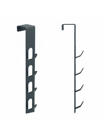 Smarto Metallico Türhakenleiste in Anthrazit - (B)4,5 x (H)25 x (T)4,5 cm