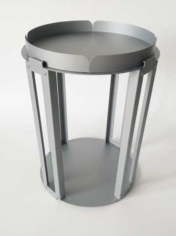 Smarto Metallico Stolik w kolorze szarym - wys. 58 x Ø 42 cm