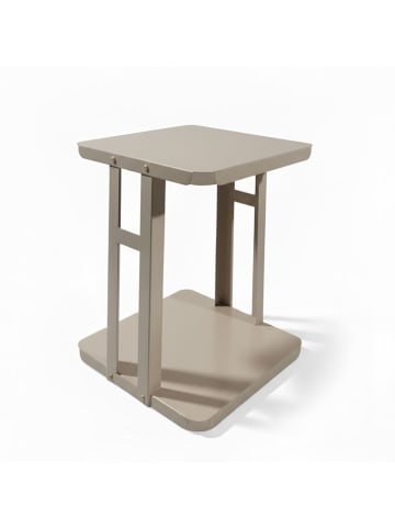 Smarto Metallico Beistelltisch in Beige - (B)42 x (H)58 x (T)42 cm