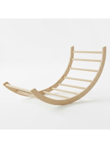 Smarto Metallico Schommelstoel beige/grijs - (B)130 x (H)90 x (D)65 cm