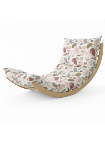 Smarto Metallico Schommelstoel beige/meerkleurig - (B)130 x (H)90 x (D)65 cm