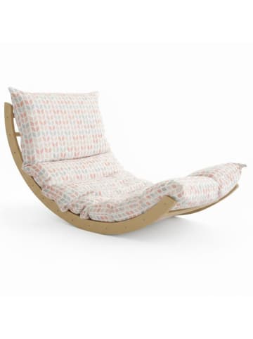 Smarto Metallico Schommelstoel beige/meerkleurig - (B)130 x (H)90 x (D)65 cm