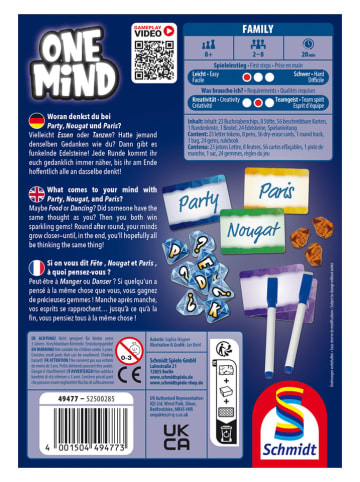 Schmidt Spiele Ratespiel "One Mind" - ab 8 Jahren