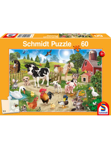 Schmidt Spiele 60tlg. Puzzle "Animal Club, Bauernhoftiere" - ab 5 Jahren