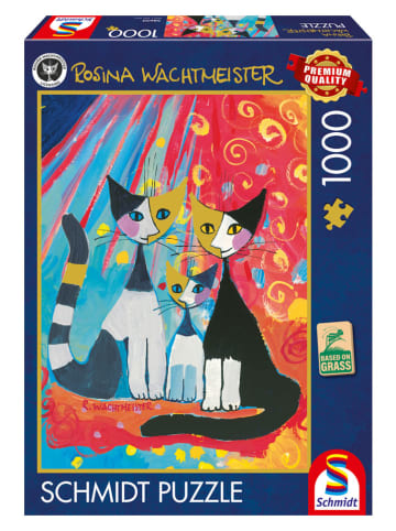 Schmidt Spiele 1.000tlg. Puzzle "Glückliche Katzenfamilie" - ab 12 Jahren