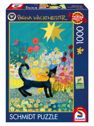 Schmidt Spiele 1.000tlg. Puzzle "Katze im Blütenmeer" - ab 12 Jahren
