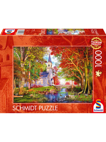 Schmidt Spiele 1.000tlg. Puzzle "Kapelle im Herbstzauber" - ab 12 Jahren